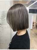 黒髪カタログ/クラゲヘアー/オリーブグレー/千葉駅