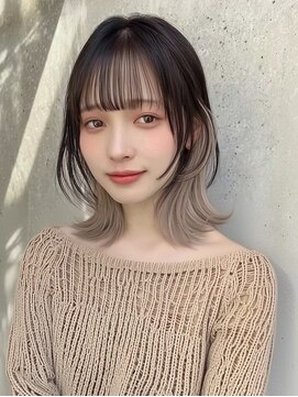 ヴェイン 渋谷(vain) フェイスレイヤー インナーカラー ボブ