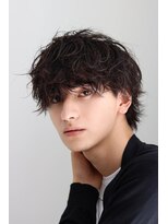 ルーシー 川越(LUCEY)&nbsp;センターパートフェザーパーマシャドウパーマメンズパーマ