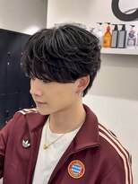 オーシャントーキョーオーバー 渋谷(OCEAN TOKYO OVER)&nbsp;シースルーラウンドマッシュニュアンスフェザーパーマ韓国