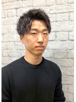 グレイスフルバーバー 新宿パークタワー店&nbsp;新宿20.30代ビジネスマン◎黒髪無造作センターパート