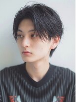 アットラップレーヴ(attrape-reve)&nbsp;爽やかメンズ☆無造作ツーブロックセンター分けナチュラル黒髪