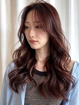 ヘアメイク ミチ 富田店(HAIRMAKE MICHI)&nbsp;【MICHI 富田店 古作蓮】ロングウェーブ 暖色系カラー