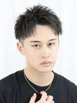 ベーア(Bar)&nbsp;刈り上げ短髪アップバングスパイキーツーブロック