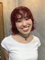 マージュ ギンザ(marju GINZA)&nbsp;ブリーチなしダブルカラーで作るレッドカラー