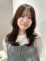 マッシュ 天王寺あべの(MASHU)&nbsp;たっぷりのレイヤーと艶カラーで韓国風に♪【天王寺／あべの】