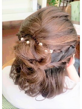 美容室 カーム(CALM) ミディアム☆ハーフアップで大人アレンジ