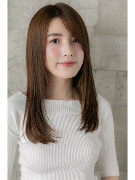 アッシュ 伊勢崎(ash) 30代40代大人可愛いツヤ感大人上品ストレート