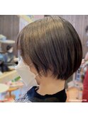 柔らかくキュートなショートボブ