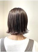 【AR.MARA】ハイライトカラー × 切りっぱなしボブ