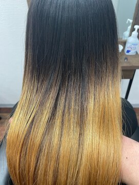 スリアン(sourian) ブリーチ縮毛矯正×髪質改善