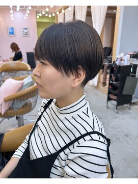 ロンドアジュール 横浜(Lond azur) グランマッシュ/オリーブグレー/ショート/ヘイリーボブ/前髪