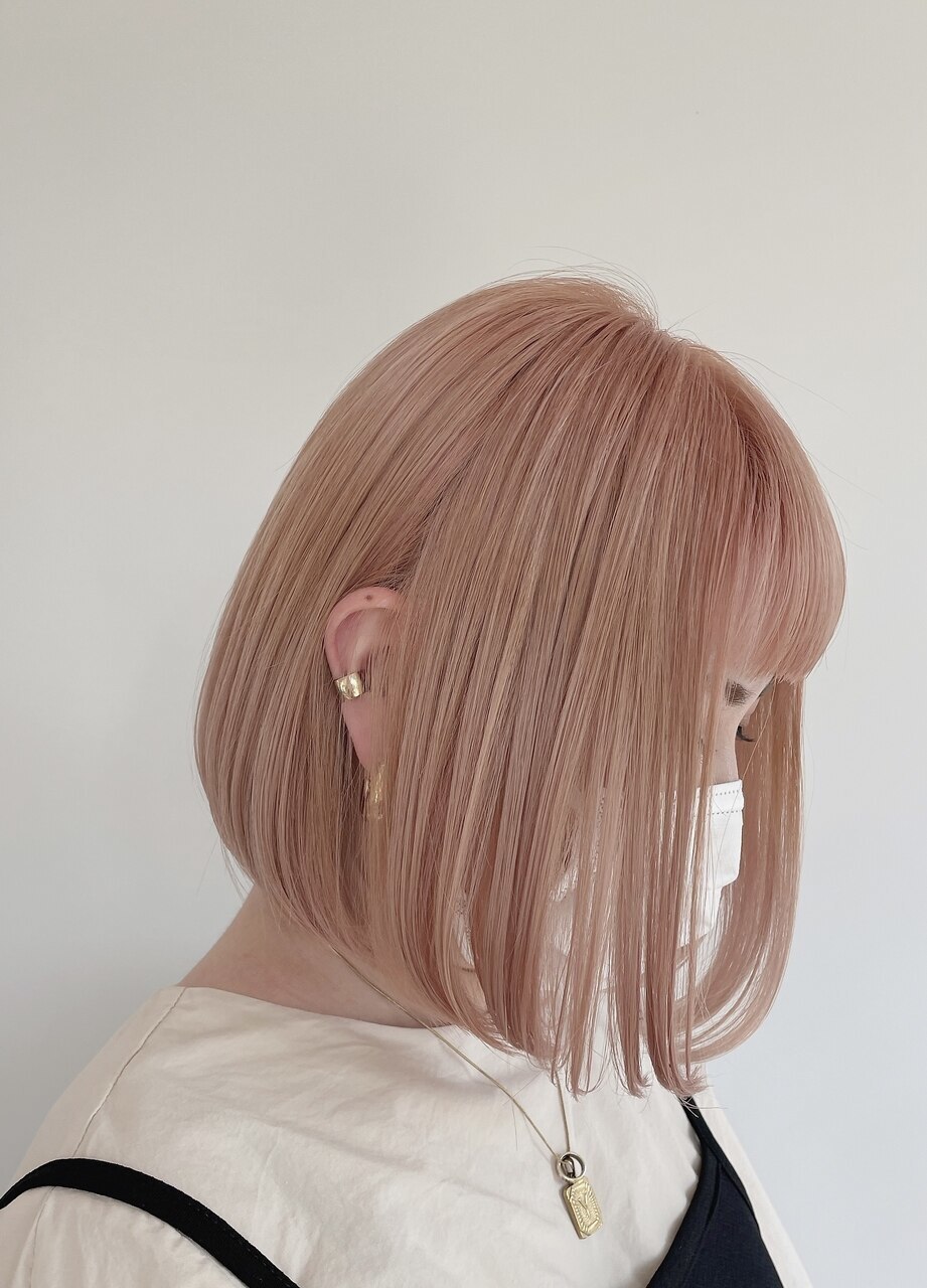 20代30代40代ダブルカラーミルクティーピンクベージュ透明感