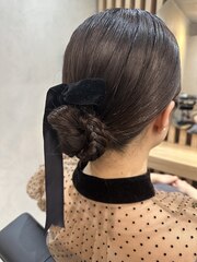 ヘアセット/hair set/ヘアアレンジ/広尾/恵比寿/白金台/六本木