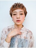 ショート/マッシュショート/ニュアンスパーマ/ハイトーン[原宿]