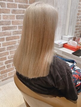 コーエン(cowen) ハイトーンで肌映えカラー愛されセミディ白髪ぼかしシアカラー