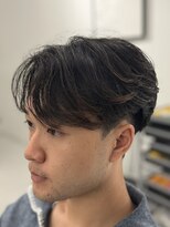 バース 梅田中崎町店(BIRTH)&nbsp;ニュアンスパーマセンターパートワンカールパーマ韓国メンズ