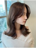 表参道アフロート張替　鎖骨下セミミディアムヘア