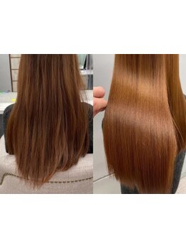 ただ伸ばす縮毛矯正は卒業。驚くほどにナチュラルな自毛風ストレート!!髪ドラでかつてないストレート体験＊