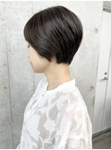 *大人女子上品可愛い重め黒髪マッシュショートボブ30代40代3
