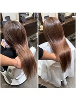 ムーブ(Moob)&nbsp;透明感・艶感抜群ベージュブラウンカラー【別府】