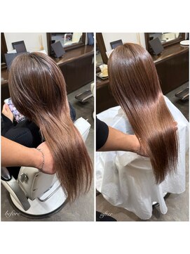 ムーブ(Moob) 透明感・艶感抜群ベージュブラウンカラー【別府】