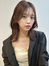 ユーフォリア 銀座本店(Euphoria) チョコレートブラウン　透明感　大人ミディ　シースルーバング