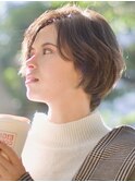 ショートレイヤーボブ前髪なし前髪あり20代30代40代前髪短め