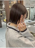 似合わせカット ボブヘア 縮毛矯正 ミニボブ 切りっぱなしボブ