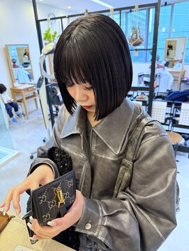 ヘアーポケット リタ(HAIR POCKET ritta) 黒髪　×  ミニボブ