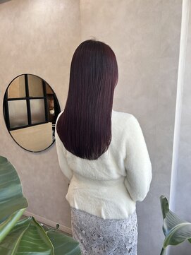 マイルームギンザ 銀座店(my room GINZA) 【艶髪スタイル】ピンク バイオレット ストレート 銀座