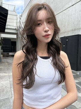 キャリアリングサロン(CAREERING SALON) オリーブグレージュくびれレイヤーヘア