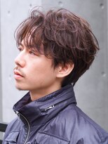 フィフスパーク(fifth PARK) 渋谷フェザーパーマfifthセンターパートメンズパーマ毛流れ色気