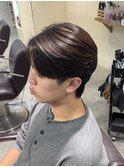 毛流れセンターパートウルフ