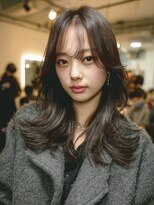ノラ シブヤ(NORA)&nbsp;ハッシュカットミディアムレイヤーウルフボブ顔まわりレイヤー