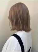 ピンクベージュ/ブロンド