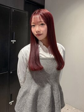 モク 神楽坂(mok) 暖色カラー♪カシスピンクで春っぽヘア