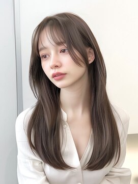 クラン(clan) イメチェンヘアスタイル 、ピンクベージュ、前髪カタログ