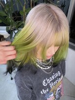 イエナ 渋谷(IENA) ダークブルーペールベージュケアブリーチヘーゼルベージュカラー