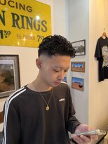 フォーコーナーズカットショップフェイビーズ 名古屋西(FourCornersCutShop favey's)&nbsp;メンズショート ショートパーマ ハードパーマ