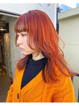 ジーナ(XENA) オレンジ×ブラックインナーウルフ