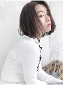 軽めシースルーバングボブ☆