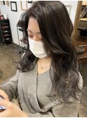 アッシュグレー　グラデーション　stylist/miaki