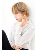 【Totia福島】ナチュラルショート×シルキーベージュ