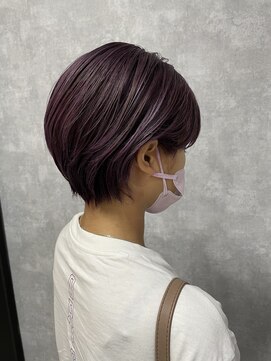 シールドヘアー 沖縄 新都心(C'LD Hair) 【 C’LD 】お客様スタイル_ラベンダーパープルなモテショート