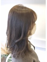 ロアールメイ(LOAOL mei)&nbsp;サイドバング／オリーブグレージュ