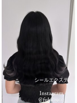 リゼル シブヤ(RISEL SHIBUYA) シールエクステでロングヘア+イヤリングカラー!