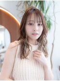 20代30代大人かわいい/シルキーベージュ/小顔レイヤーカット