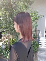 ミチオノザワヘアサロンギンザ 静岡店(Michio Nozawa HAIR SALON Ginza) きりっぱなし×ほんのりピンクブラウン