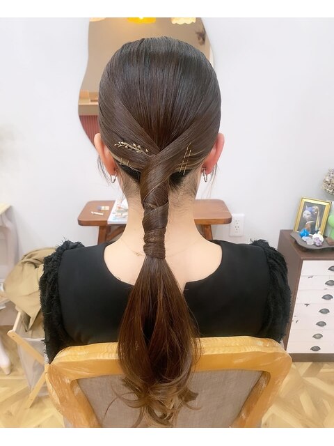 結婚式お呼ばれヘアアレンジ